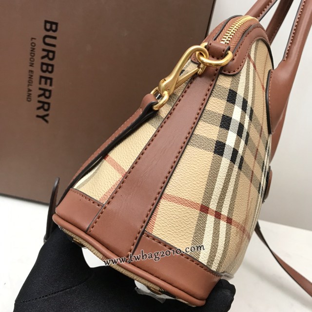 Burberry專門店新款中古BB貝殼包 巴寶莉經典戰馬格子手提女包 yxb1030